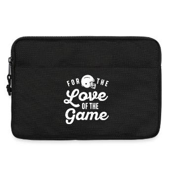 Love for the Game Football Design - Laptop bag 13" - black - Front