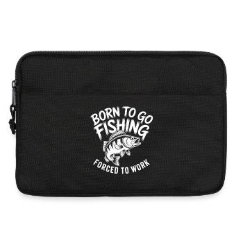 Born for fishing - Laptop bag 13" - black - Front