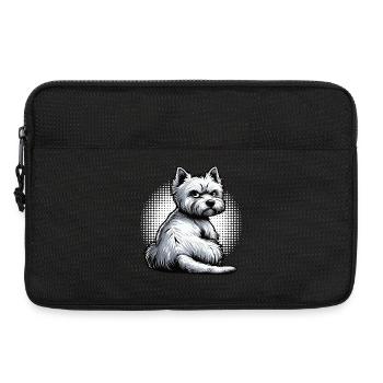 Propriétaire de Westie Westie Terrier des Highlands - Sacoche pour ordinateur portable 13 pouces - noir - Devant