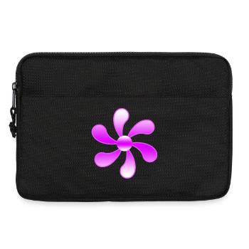 Flowers - Laptop bag 13" - black - Front