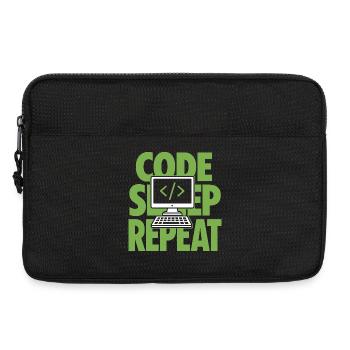 Code Sleep Repeat Programmer - Laptop bag 13" - black - Front