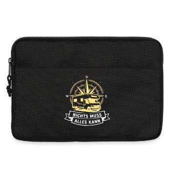 Nichts Muss Alles Kann Vanlife Camper - Laptoptasche 13" - Schwarz - Vorne