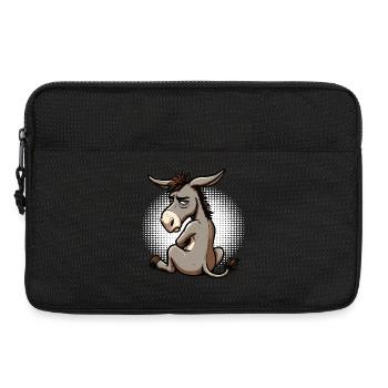 Âne Âne Porte-âne Muli Âne aux longues oreilles Muli - Sacoche pour ordinateur portable 13 pouces - noir - Devant