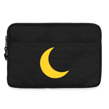 Mond Sichel Gelb - Laptoptasche 13" - Schwarz - Vorne