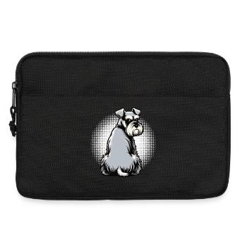 Schnauzer Riesenschnauzer Schnauzerbesitzer - Laptoptasche 13" - Schwarz - Vorne