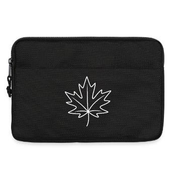 Ahornblatt Linienkunst Kanada - Laptoptasche 13" - Schwarz - Vorne