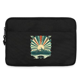 Sunrise over mountain lake - Laptop bag 13" - black - Front