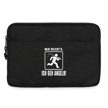 Angler Spruch – Mir reicht's, ich geh angeln - Laptoptasche 13" - Schwarz - Vorne