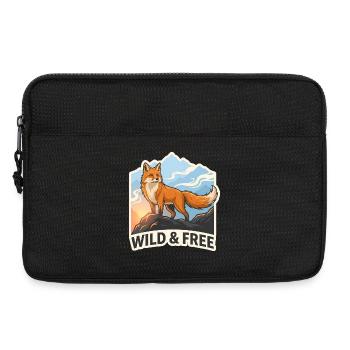 Sauvage et Libre – Fox Mountain - Sacoche pour ordinateur portable 13 pouces - noir - Devant