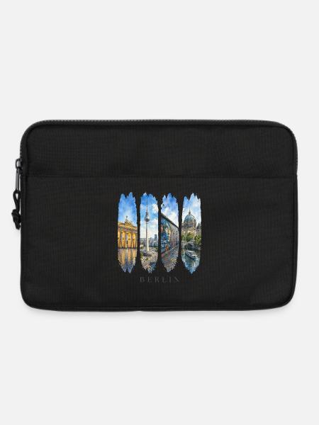 Berlin Urlaub Travel – Hauptstadt & Kultur Motiv - Laptoptasche 13" - Schwarz