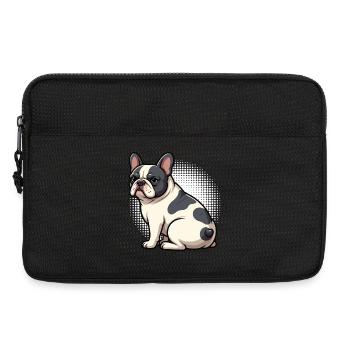 Bouledogue français Frenchie Propriétaire de Frenchie - Sacoche pour ordinateur portable 13 pouces - noir - Devant