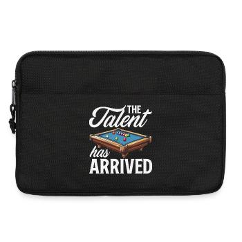 Das Talent Ist Da Lustiger Billard Pool Spieler - Laptoptasche 13" - Schwarz - Vorne