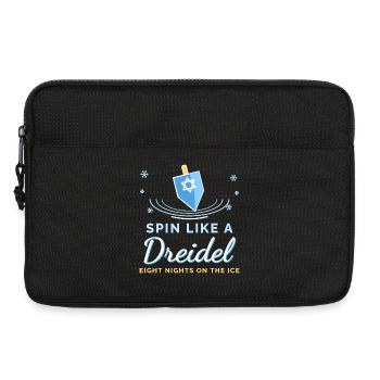 Dreh dich wie ein Dreidel-Hanukkah-Eiskunstlauf - Laptoptasche 13" - Schwarz - Vorne