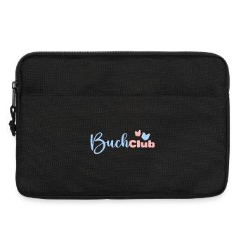 Buchclub Pastelllese Logo - Laptoptasche 13" - Schwarz - Vorne