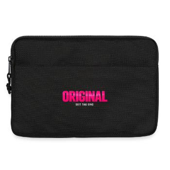 Original Seit Tag Eins Neon Pink - Laptoptasche 13" - Schwarz - Vorne