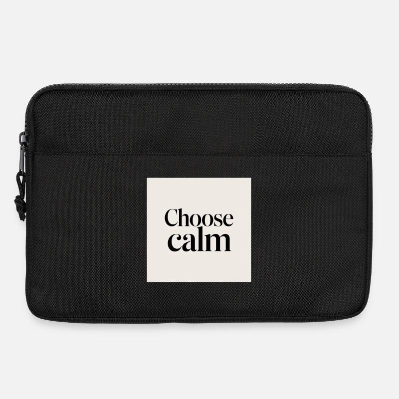 Choose calm - Laptop bag 13" - black