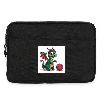 Grüner Drachenball Freund - Laptoptasche 13" - Schwarz - Vorne