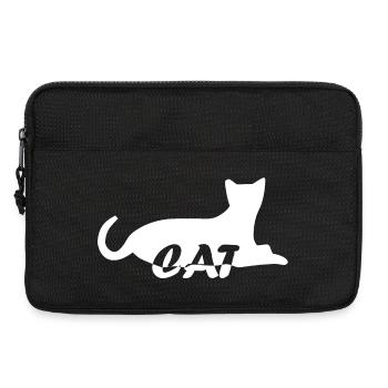 Katze Katze Katze Katze Katze Katze Katze Mieze - Laptoptasche 13" - Schwarz - Vorne