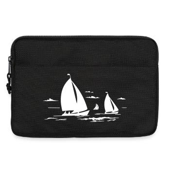 Segelboote - Laptoptasche 13" - Schwarz - Vorne