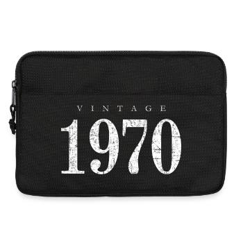 Vintage 1970 (Antique White) Cadeau d’anniversaire - Sacoche pour ordinateur portable 13 pouces - noir - Devant