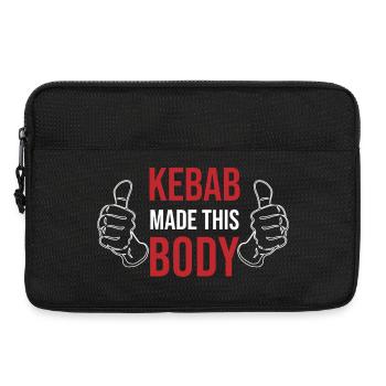 Kebab Made This Body - Laptop bag 13" - black - Front