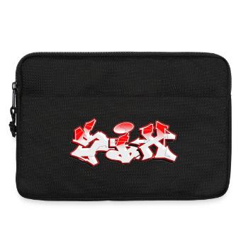 Urban Graffiti in Bold Red and White - Laptop bag 13" - black - Front