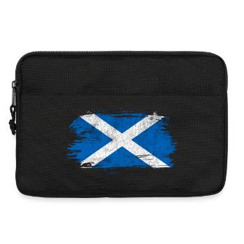 Drapeau vintage Ecosse - Sacoche pour ordinateur portable 13 pouces - noir - Devant