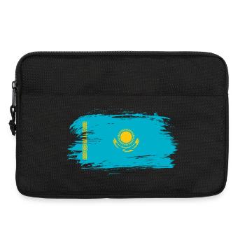 Drapeau du Kazakhstan - Sacoche pour ordinateur portable 13 pouces - noir - Devant
