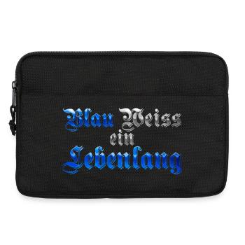 Blau Weiss ein Lebenlang - Laptoptasche 13" - Schwarz - Vorne