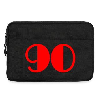 90. 90 JAHRE. 90-JÄHRIGES JUBILÄUM. GEBURTSTAG 90 JAHRE. - Laptoptasche 13" - Schwarz - Vorne