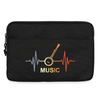 Musik Herzklopfen - Laptoptasche 13" - Schwarz - Vorne