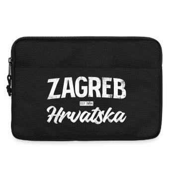 Zagreb Hrvatska Schriftzug - Laptoptasche 13" - Schwarz - Vorne