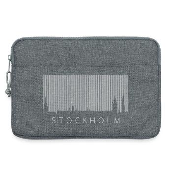 Code-barres Stockholm - Sacoche pour ordinateur portable 13 pouces - gris chiné - Devant