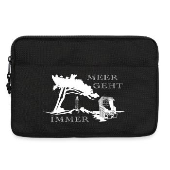 Meer geht immer - Laptoptasche 13" - Schwarz - Vorne