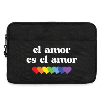 LGBT Pride Monat - El Amor es el Amor - Laptoptasche 13" - Schwarz - Vorne