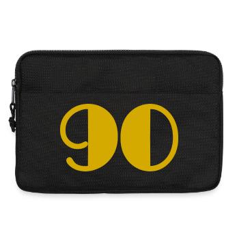 90. 90 JAHRE. 90-JÄHRIGES JUBILÄUM. 90-JÄHRIGES JUBILÄUM. - Laptoptasche 13" - Schwarz - Vorne