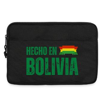 Fabriqué en Bolivie, fierté bolivienne - Sacoche pour ordinateur portable 13 pouces - noir - Devant
