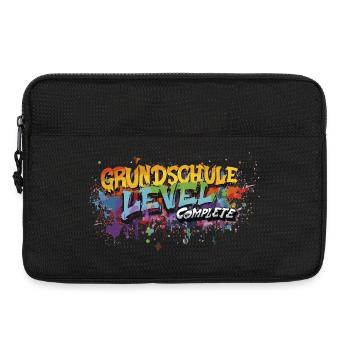 Grundschule Level Complete Graffiti Abschlussshirt - Laptoptasche 13" - Schwarz - Vorne