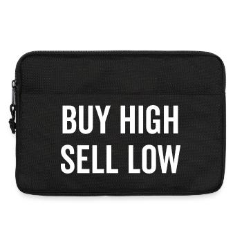 Buy High Sell Low - Laptop bag 13" - black - Front