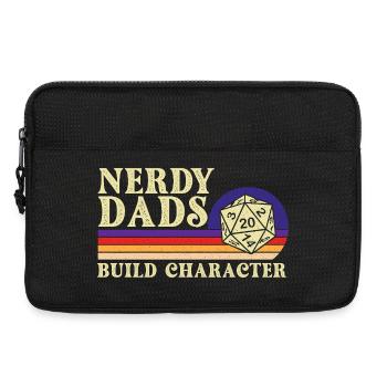 Nerdy Dads Build Character RPG Tabletop Geek Life - Laptop bag 13" - black - Front