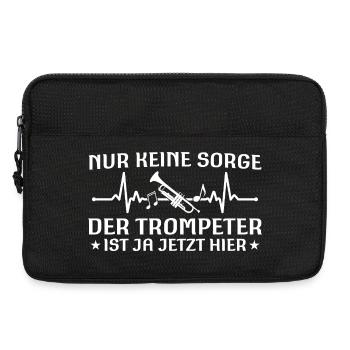 Nur keine Sorge - Trompeter ist jetzt hier - Laptoptasche 13" - Schwarz - Vorne