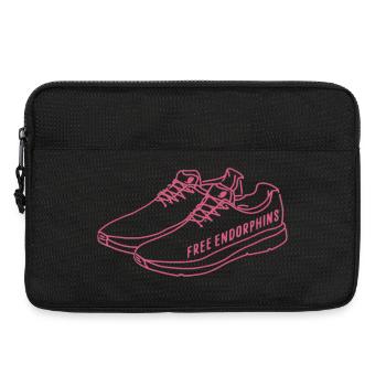 Free Endorphins – Running Motivation Design - Laptop bag 13" - black - Front