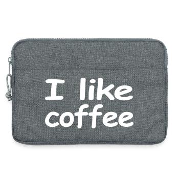 Kaffee - Laptoptasche 13" - Grau meliert - Vorne
