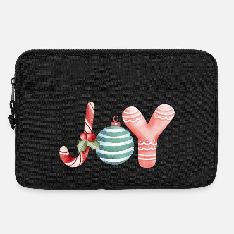 Joy Christmas Scripture Ornament - Laptop bag 13" - black