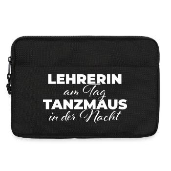 Lehrerin am Tag Tanzmaus in der Nacht - Laptoptasche 13" - Schwarz - Vorne