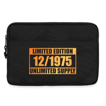 50. Geburtstag Limited Edition - ꝏ Supply 12/1975 - Laptoptasche 13" - Schwarz - Vorne