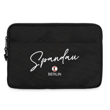 Spandau - Drapeau de Berlin - Ours de Berlin - Sacoche pour ordinateur portable 13 pouces - noir - Devant