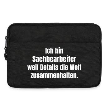 I am clerk details keep world - Laptop bag 13" - black - Front