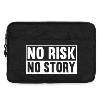 No Risk No Story - Laptop bag 13" - black - Front