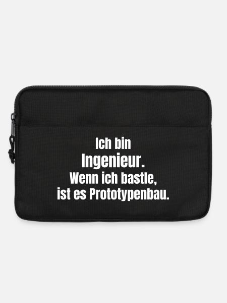 Ingenieur Prototypenbau Spruch - Laptoptasche 13" - Schwarz